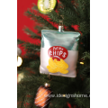 Christmas Bag of Chips Glass Ornaments for Christmas